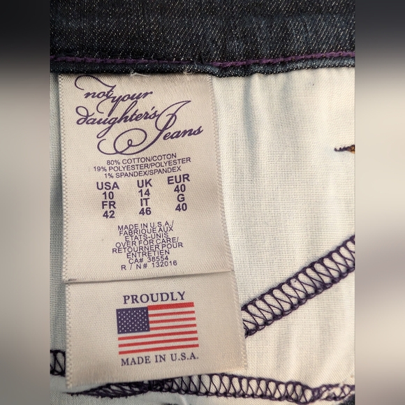 NYDJ Not Your Daughters Twiggy Slim Straight Jeans 10017 Size 10 - Picture 14 of 16